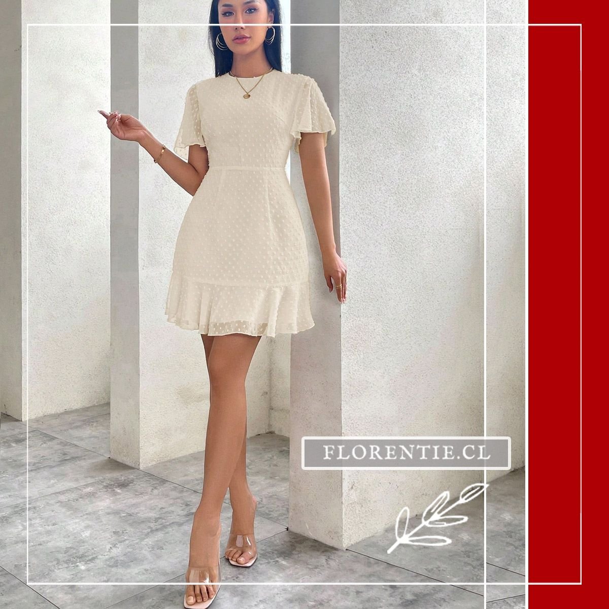 Vestido verano con mangas cortas