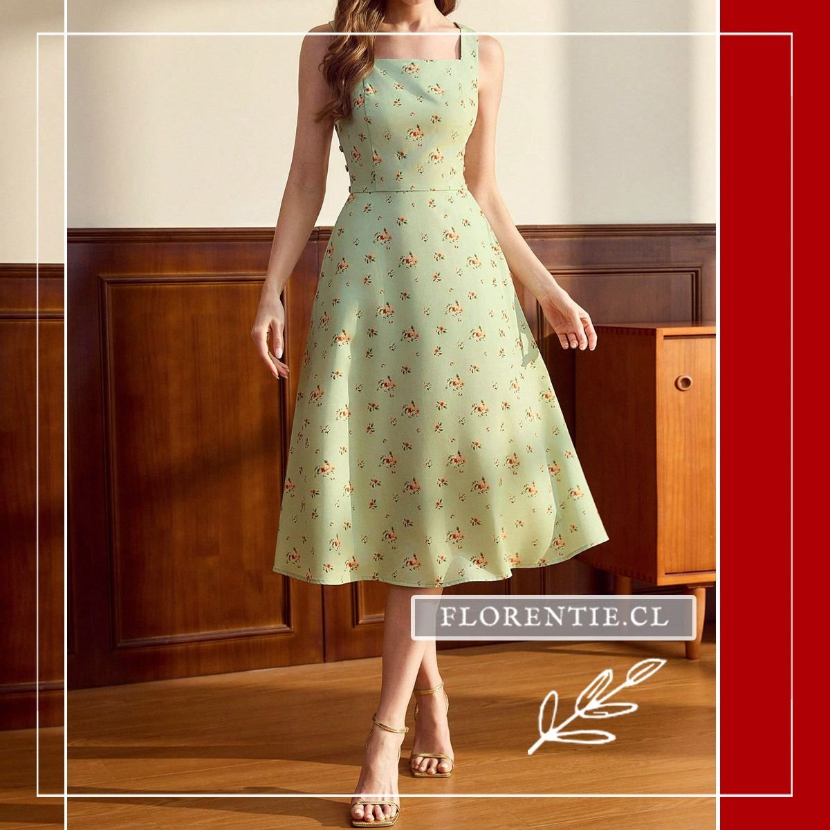 Vestido verano corte imperio mujer