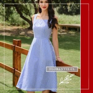 Vestido verano cuadros Paulina