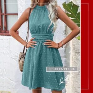 Vestido verano cuello halter Verónica