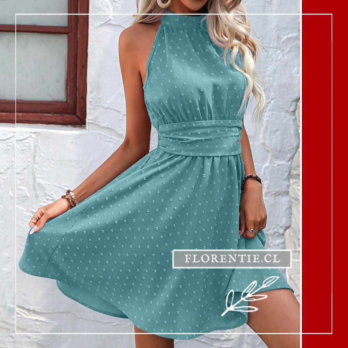 Vestido verano cuello halter