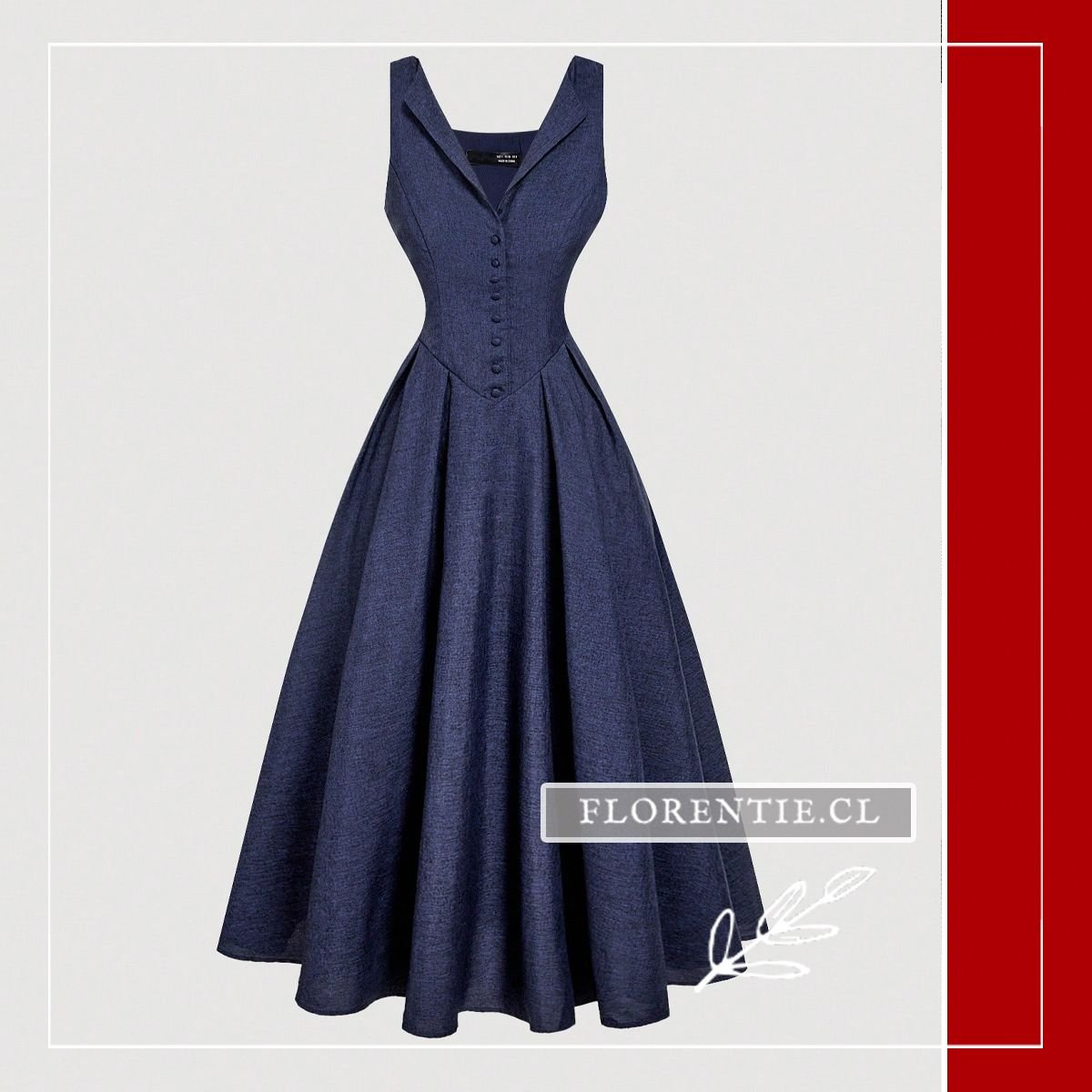 Vestido verano sin mangas Antonia